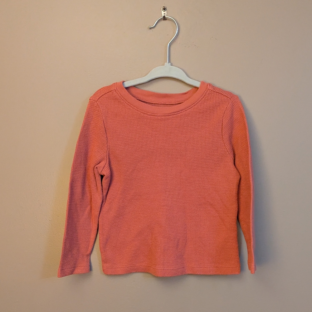 Old Navy Orange Long Sleeve Crewneck Thermal